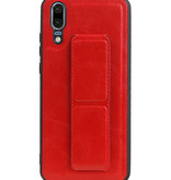 Grip Stand Hardcase Backcover voor Huawei P20 Rood