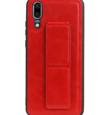 Grip Stand Hardcase Bagbeklædning til Huawei P20 Red