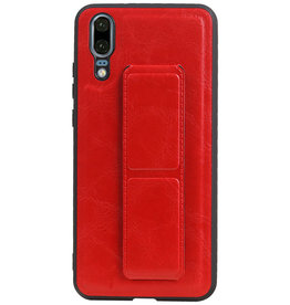 Grip Stand Hardcase Backcover for Huawei P20 Red