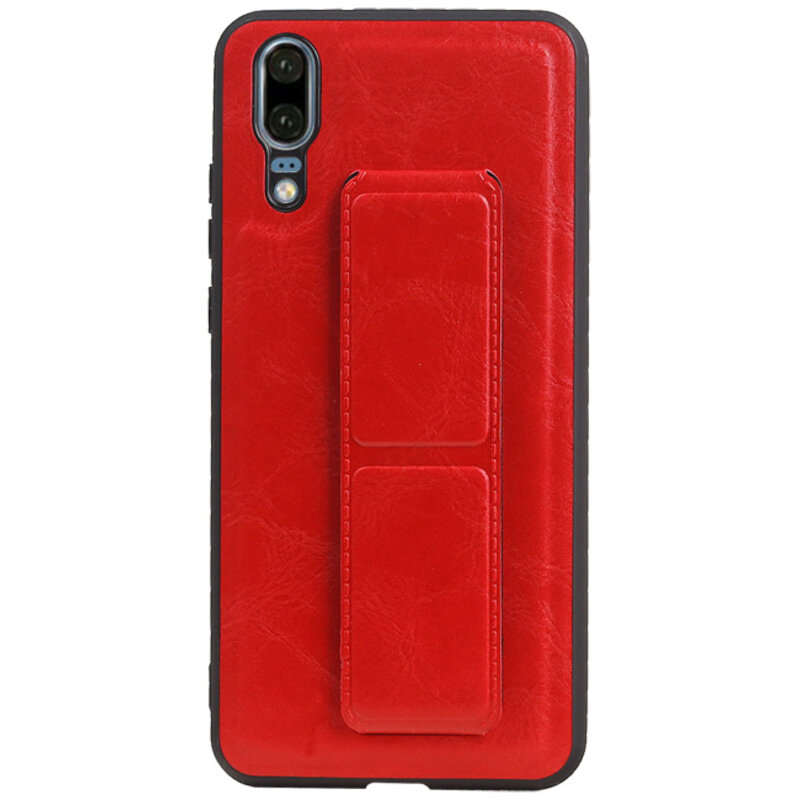 Grip Stand Hardcase Backcover para Huawei P20 rojo