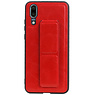 Grip Stand Hardcover Backcover pour Huawei P20 Rouge