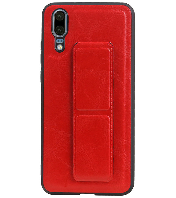 Grip Stand Hardcase Bagbeklædning til Huawei P20 Red