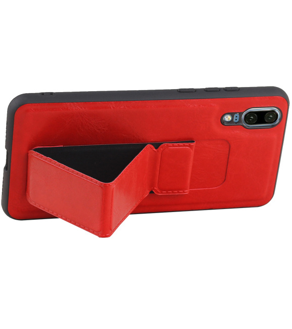 Grip Stand Hardcase Backcover for Huawei P20 Red