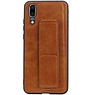 Grip Stand Hardcase Backcover für Huawei P20 Brown
