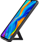 Grip Stand Hardcase Backcover voor Huawei P20 Lite Zwart