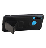 Grip Stand Hardcase Backcover for Huawei P20 Lite Black