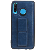 Grip Stand Hardcase Bagcover til Huawei P20 Lite Blue