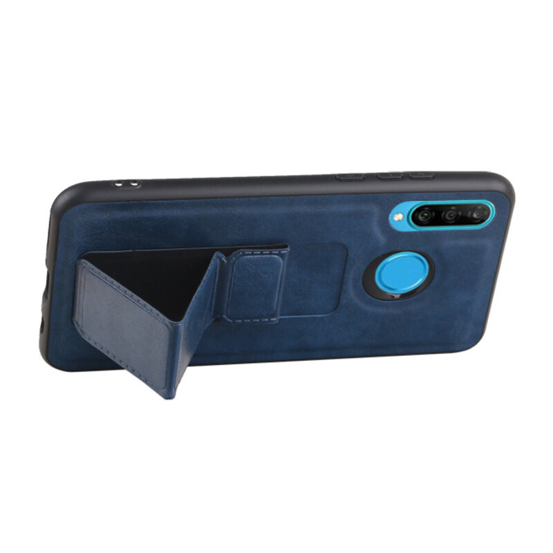 Grip Stand Hardcase Backcover para Huawei P20 Lite azul