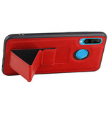 Grip Stand Hardcase Backcover voor Huawei P20 Lite Rood