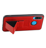 Grip Stand Hardcase Backcover for Huawei P20 Lite Red