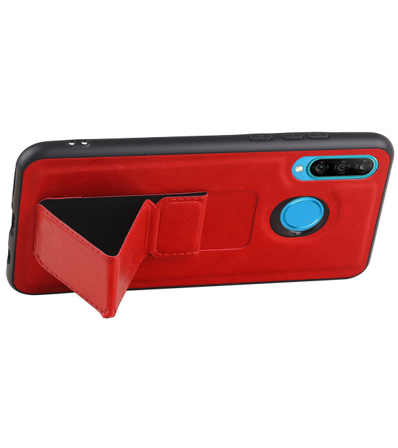 Grip Stand Hardcase Backcover for Huawei P20 Lite Red