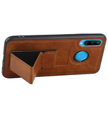 Grip Stand Hardcase Bagcover til Huawei P20 Lite Brown