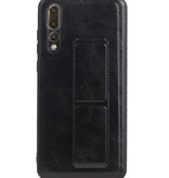 Grip Stand Hardcase Backcover für Huawei P20 Pro Schwarz