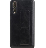 Grip Stand Hardcase Bagcover til Huawei P20 Pro Black