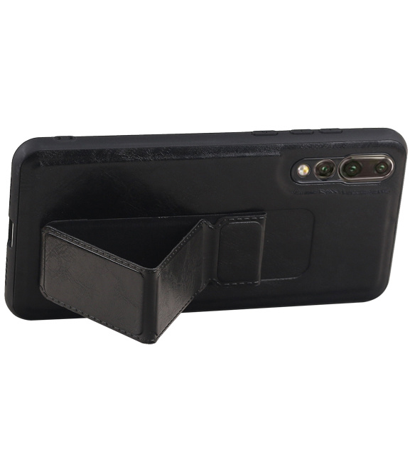Grip Stand Hardcase Bagcover til Huawei P20 Pro Black