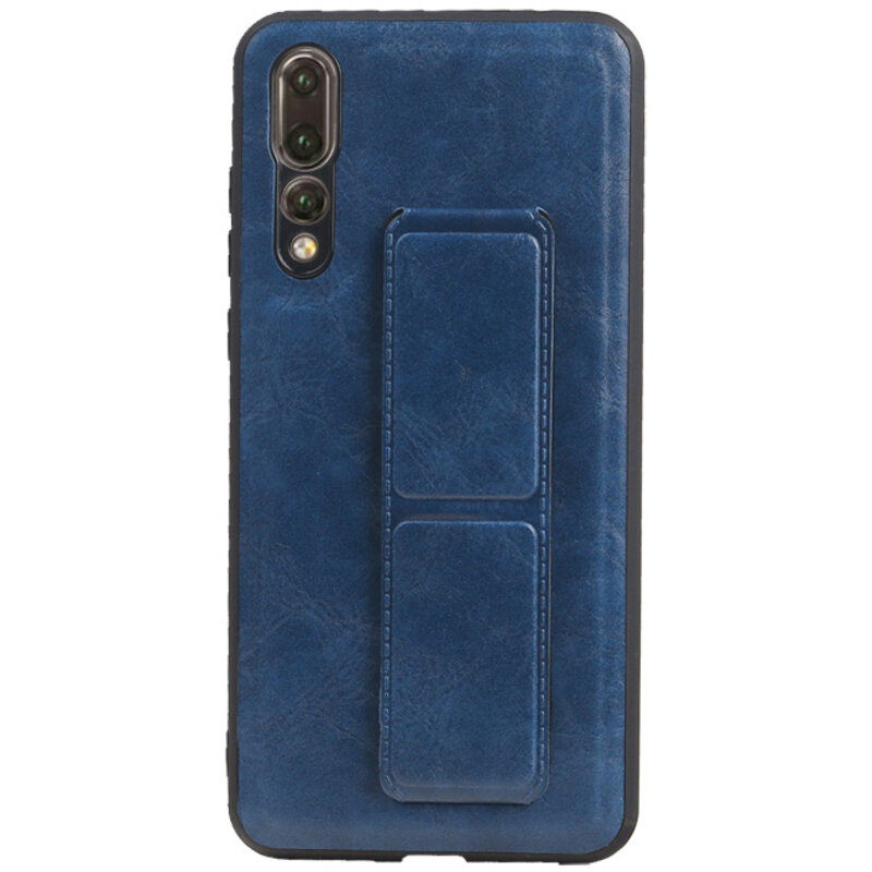 Grip Stand Hardcase Bagcover til Huawei P20 Pro Blue