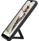 Grip Stand Hardcase Bagcover til Huawei P20 Pro Blue