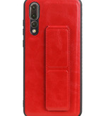 Grip Stand Hardcase Backcover voor Huawei P20 Pro Rood