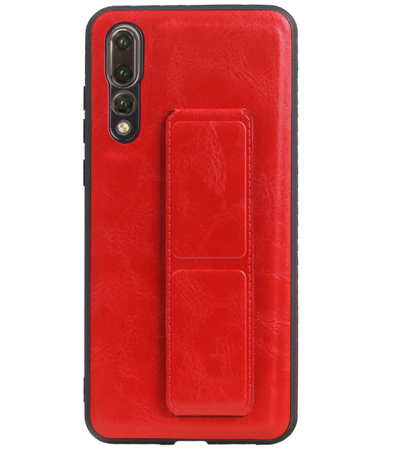 Grip Stand Hardcase Bagcover til Huawei P20 Pro Red