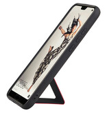 Grip Stand Hardcase Backcover voor Huawei P20 Pro Rood