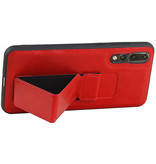 Grip Stand Hardcase Bagcover til Huawei P20 Pro Red