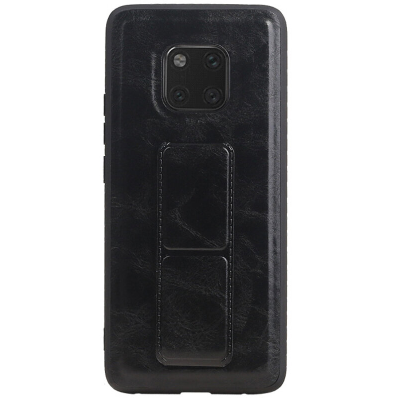 Grip Stand Hardcover Backcover pour Huawei Mate 20 Pro Noir
