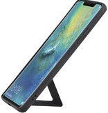 Grip Stand Hardcover Backcover pour Huawei Mate 20 Pro Noir
