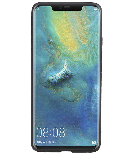 Grip Stand Hardcase Backcover voor Huawei Mate 20 Pro Zwart