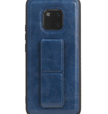 Grip Stand Hardcase Backcover voor Huawei Mate 20 Pro Blauw