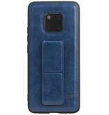 Grip Stand Hardcase Backcover voor Huawei Mate 20 Pro Blauw