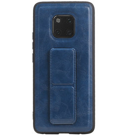 Grip Stand Hardcover Backcover pour Huawei Mate 20 Pro Bleu