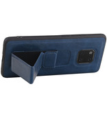 Grip Stand Hardcase Backcover für Huawei Mate 20 Pro Blue