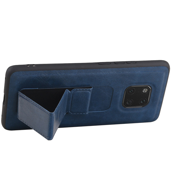 Grip Stand Hardcase Bagcover til Huawei Mate 20 Pro Blue