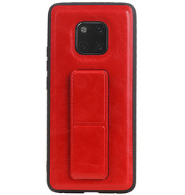 Grip Stand Hardcover Backcover pour Huawei Mate 20 Pro Rouge