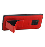 Grip Stand Hardcase Backcover voor Huawei Mate 20 Pro Rood