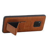 Grip Stand Hardcase Backcover für Huawei Mate 20 Pro Brown