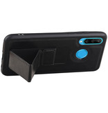 Grip Stand Hardcase Bagcover til Huawei P30 Lite / Nova 4E Sort
