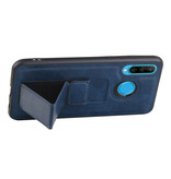 Grip Stand Hardcase Backcover voor Huawei P30 Lite / Nova 4E Blauw