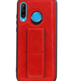 Grip Stand Hardcase Backcover voor Huawei P30 Lite / Nova 4E Rood