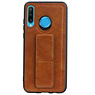 Grip Stand Hardcase Bagcover til Huawei P30 Lite / Nova 4E Brown