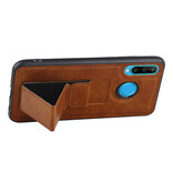 Grip Stand Hardcase Backcover für Huawei P30 Lite / Nova 4E Braun