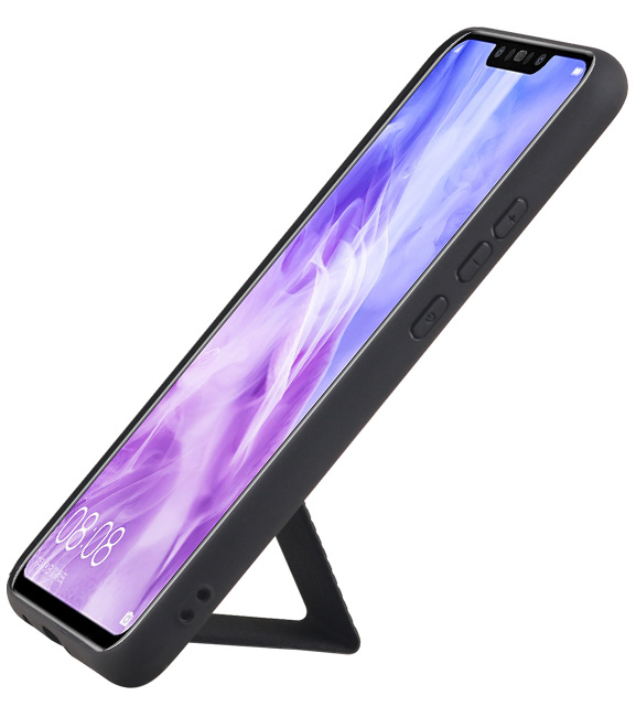 Grip Stand Hardcase Backcover für Huawei Nova 3 Schwarz