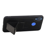 Grip Stand Hardcase Backcover for Huawei Nova 3 Black