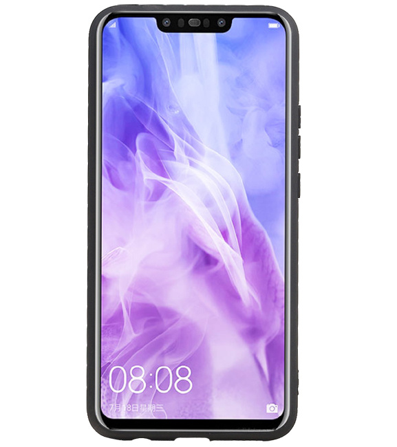 Grip Stand Hardcase Backcover für Huawei Nova 3 Schwarz