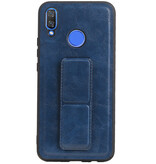 Grip Stand Hardcase Backcover for Huawei Nova 3 Blue
