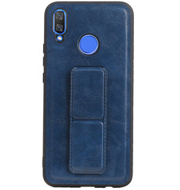 Grip Stand Hardcover Backcover pour Huawei Nova 3 Bleu