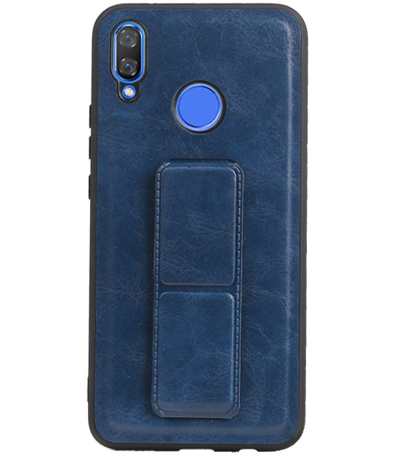 Grip Stand Hardcase Backcover voor Huawei Nova 3 Blauw