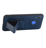 Grip Stand Hardcase Backcover for Huawei Nova 3 Blue
