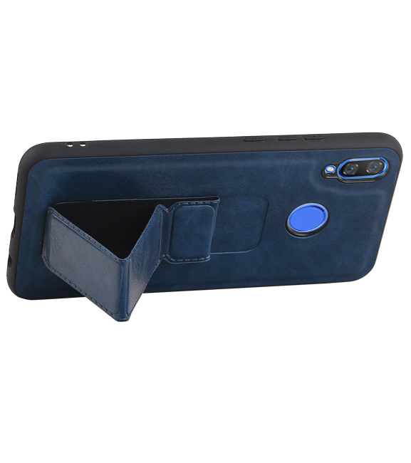 Grip Stand Hardcase Backcover voor Huawei Nova 3 Blauw