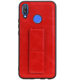 Grip Stand Hardcover Backcover pour Huawei Nova 3 Rouge